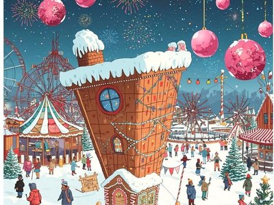 Upside Down Christmas House