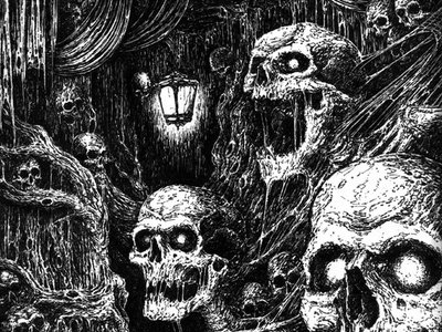 Hooded Menace/Coffins split 7" EP