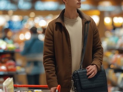 Shopping Guy with purse