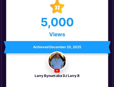 Growing fast, come and see why! https://www.youtube.com/@DJLarryBynum-it3ub