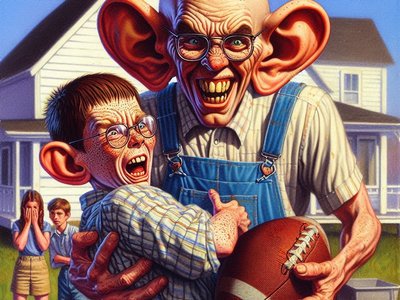 Football Legend Aiden Tharpe Holds His New Involuntary Child Bride After Ordinance 11 Passes(2088)