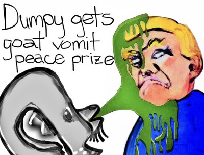 Dumpy gets goat vomit
peace prize
#bobogolem