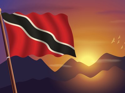 A Caribbean Desert >> Trinidad & Tobago flag !!