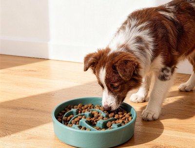 Ceramic Slow Feeder Dog Bowl - Nokaaurorastone.com