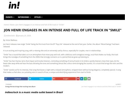 Jon Henri Smile Review indieoclock Brazil