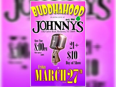 Fri. March 27th Johnny's w- The BuddhaHood
