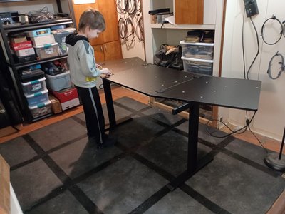 My New Studio Progress, and my boss showing me what he wants done and how he wants it done