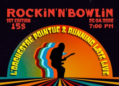 Next show Apr. 25th, 2026 with L'Orchestre Pointue and Running Late