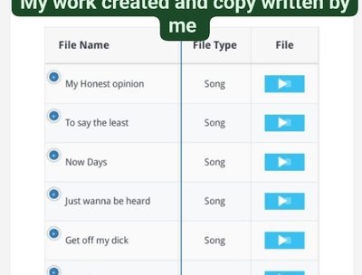 My songs 
