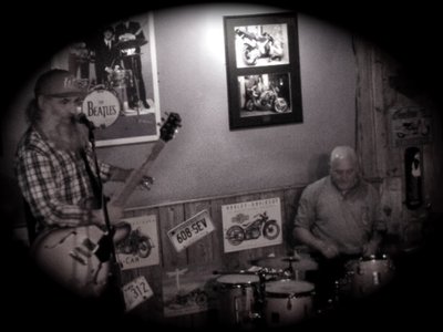 With Malc on drums