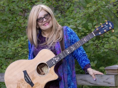 Julie with Guitar- smile!
