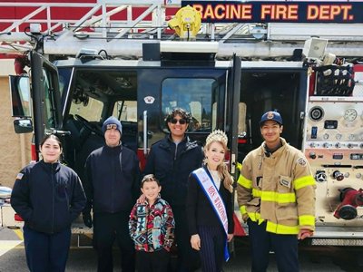 Grand opening with Racine Fire Department