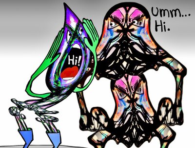 “Hi!â€
“Umm… Hi.â€
#bobogolem