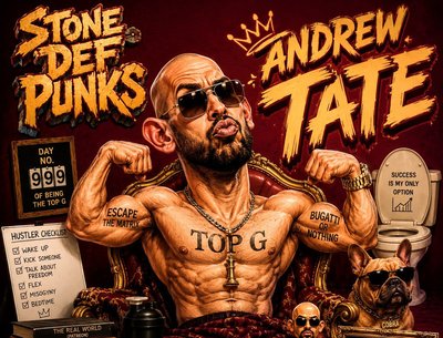 Andrew Tate by Stone Def Punks