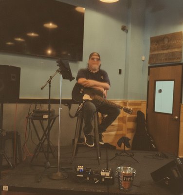 Chris Nickey and his Acoustic Guitar photo