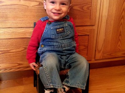 Grandnephew Hunter at 2 (now 10)