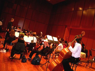 The Point Chamber Orchestra rehearsing 