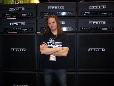 Dominic working Fryette booth at 2011 NAMM