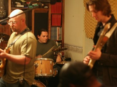 L to R-- JC, Jeremy. Ben (Sir Toot foreground)