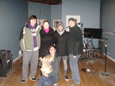 "The Gang" -  Valencia stuios w/ Paul Leavitt (took pic)  and his puppy Cameron - Dec 19, 2010