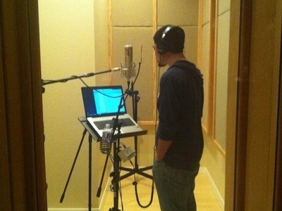In the booth