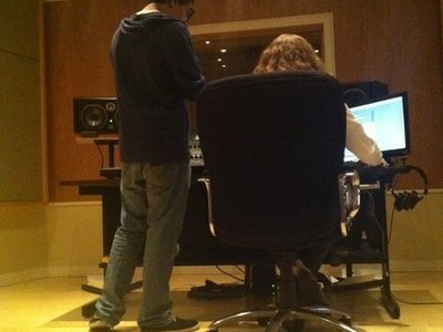 Workin with my sound engineer, Nate