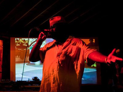 Mustafa Akbar of Nappy Riddem @ Night Fever V Show at the Scott Inn. Austin,TX. 9/18/10. John Pesina