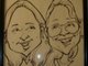 Characture done of my daughter and I at the Texas Folk Life Festival one year
