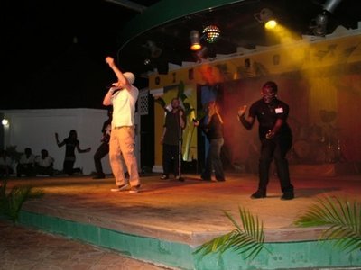 On Stage In Jamaica