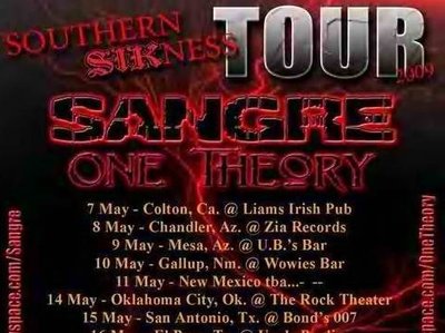 2009 "Southern Sikness Tour" promo flyer