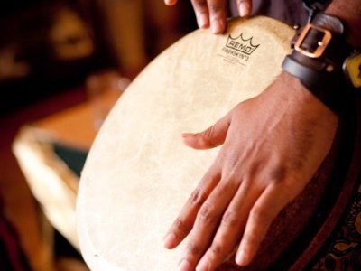 Playing Djembe for Sahffi @ The Renaissance Hall in VA