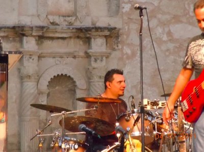 Tim playing in front of San Antonio's historic Alamo 2011