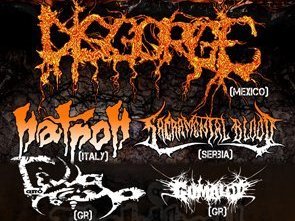 Disgorge(mex), Natron, Sacramental Blood, Genna Apo Kolo, Cumalot...Thursday 19 May, 8ball club...da