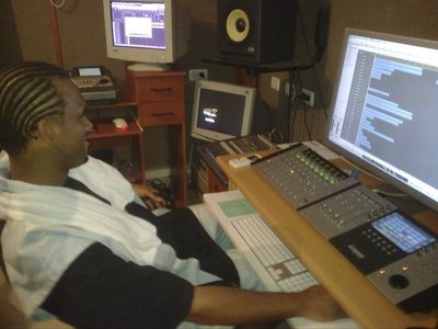 IN THA STUDIO DOIN MY THANG