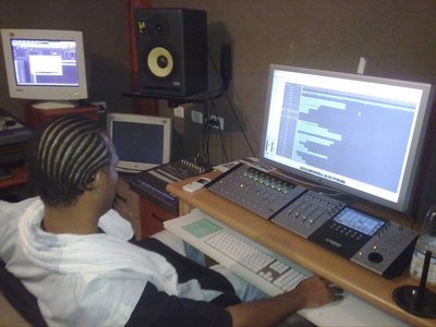 IN THA STUDIO DOIN MY THANG