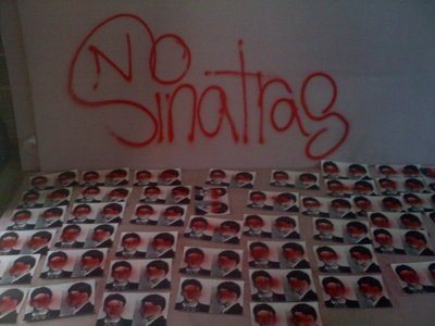 50 hand made No Sinatras flyers