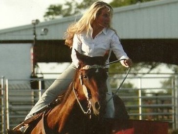 Believe it or not..This barrel was left standing. Love this horse!!