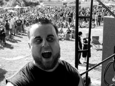 Chad and King of all roadies 'lil Bry - Backstage at Oxxfest 2010