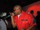 The man Bigg Meeze rock'n the stage at Blush