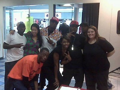 Lady C and friends and colleagues at artist, Dout Gotcha's model search