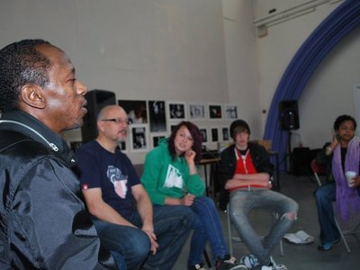 Tom speaks at a conference during the Indie Soul Mixer in Bristol, UK June 16-19 2011
