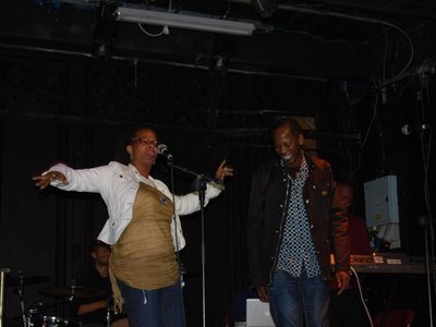 Trish and Tom giving their best onstage at the Indie Soul Mixer in Bristol, UK June 16-19 2011 