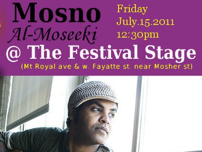 Mosno @ Artscape | Friday July.15.2011 | The Festival Stage | 12:30pm