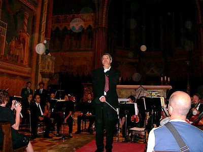 The Point Chamber Orchestra tour. Talking at  the Basilica di San Francesco d'Assisi