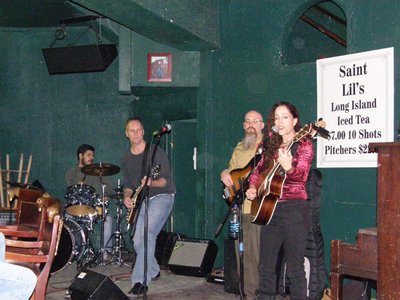 Victoria Fuller and The Brushmen playing at Lilly's 