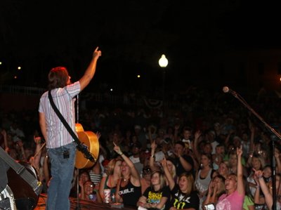 My homecoming show in Big Spring Texas. The streets were packed. What a great time!