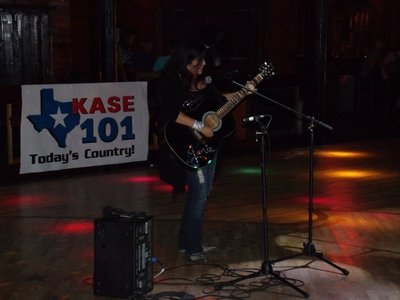 Performing at the Texaco Country Showdown Austin area competition.