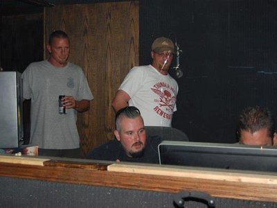 TEOP in the control room at Traina Studios in Wichita Kansas