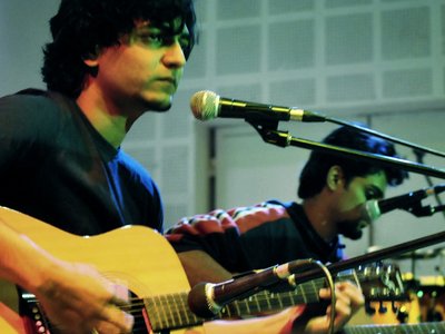 Our gig at Kyra Theater - Anup and Kenneth