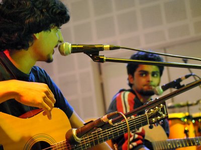Our gig at Kyra Theater - Anup and Kenneth